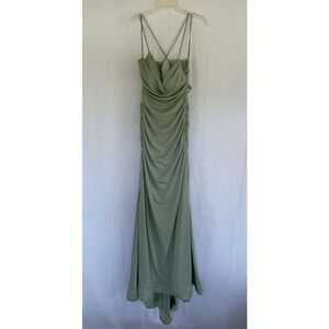 Windsor Prom/Formal/Bridesmaid Dress, Sage Green Size 3/4? Long, Open Back